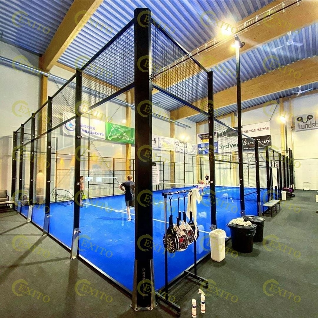 EXITO 200*200*3MM Paddel Tennis Court Portable Padel Court Panoramic