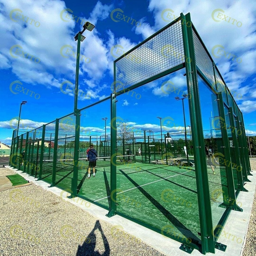 EXITO 200*200*3MM Paddel Tennis Court Portable Padel Court Panoramic