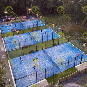 EXITO  Panoramic Padel Tennis Court portable padel court With Other Accessories