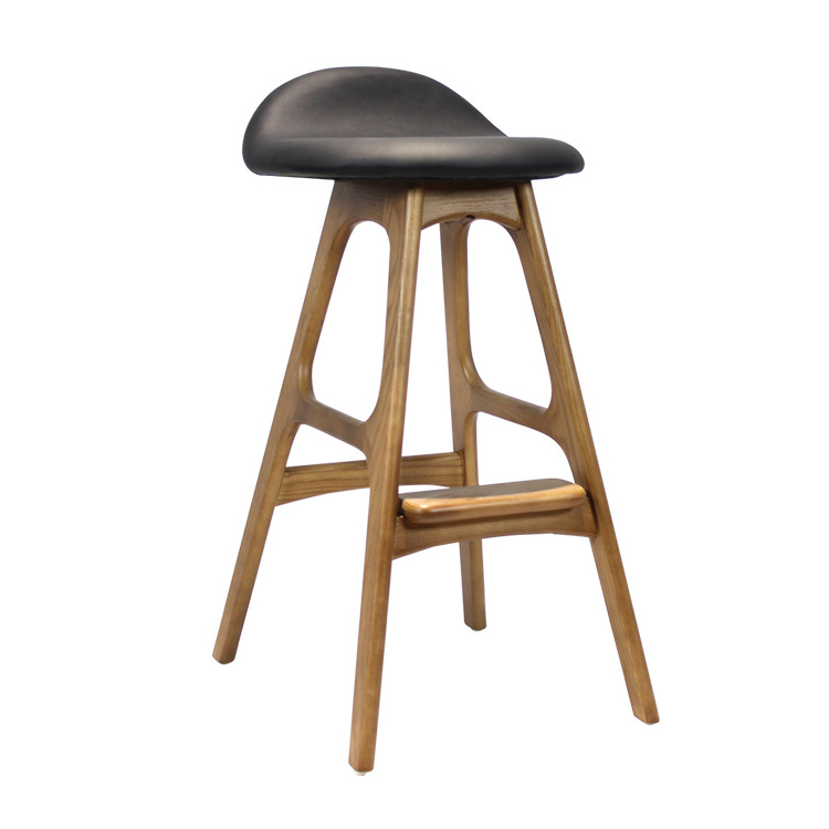 Nordic Pub Cafe Home Kitchen upholstered Fabric High Counter Chair Wooden Swivel Island Bar Stool