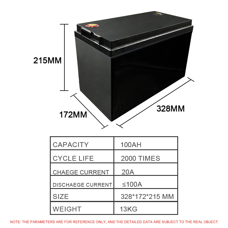 Power Bank  12.8V Rechargeable Battery 12Ah LiFePo4 battery Pack box for motor home