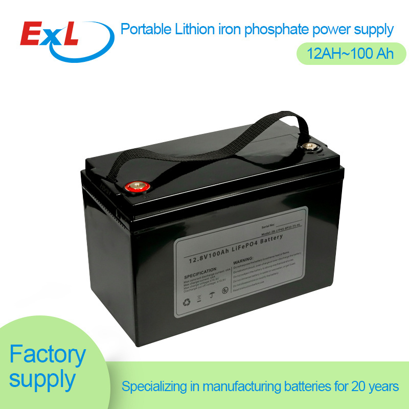 Power Bank  12.8V Rechargeable Battery 12Ah LiFePo4 battery Pack box for motor home