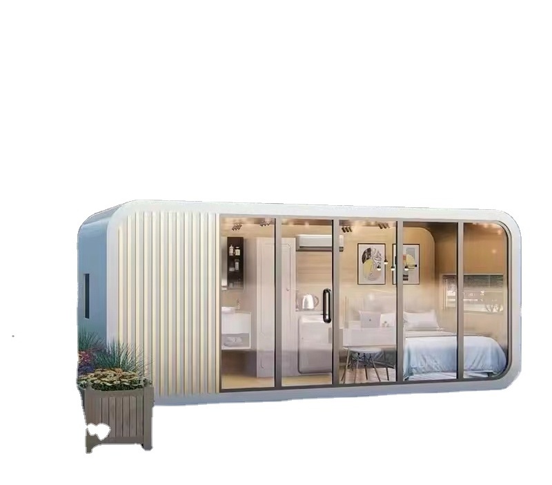 Comfortable prefabricated Apple Cabin for apartment with multifunctional warm space and luxury stable and comfortable decoration