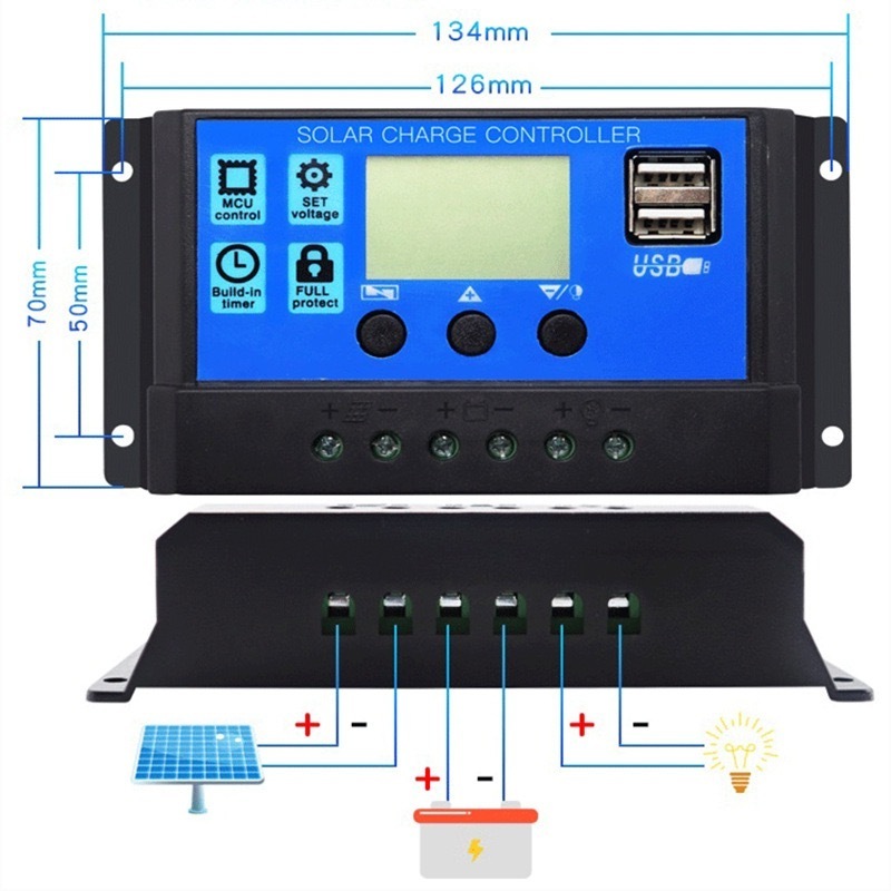 Tiktok RV Car Emergency power supply 12W Mono Solar Panel Kit battery charger with 100A Controller 12V For RV Car Boat Camper