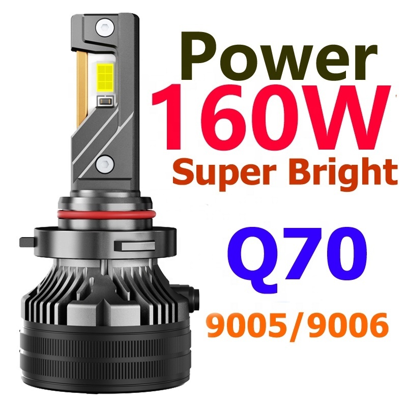 2024 Factory supply OEM Q70 tri-tube HB3 9005 180W 3 Tube K7C 90W Led Headlight Bulb K5C avto Headlamp k6c H7 H11 9006