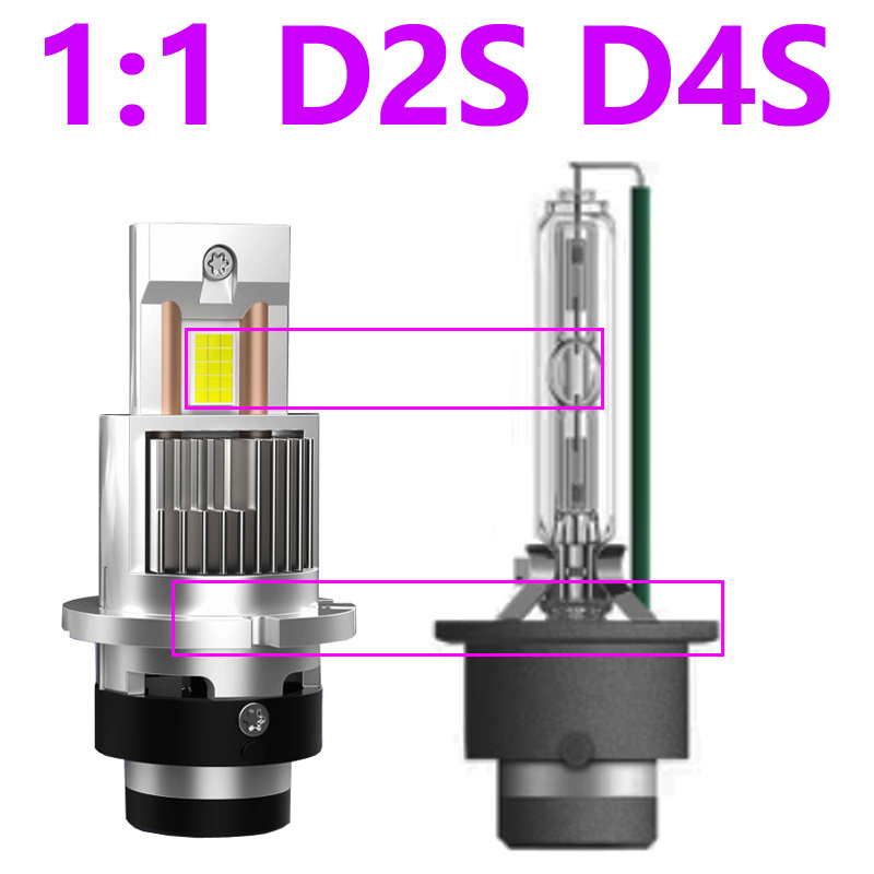 2024 trends 1:1 D4S 45W HID To LED Mini Car light auto Headlight Bulb D4S Avto lamp For Cayenne For Toyota For Lexus For Honda