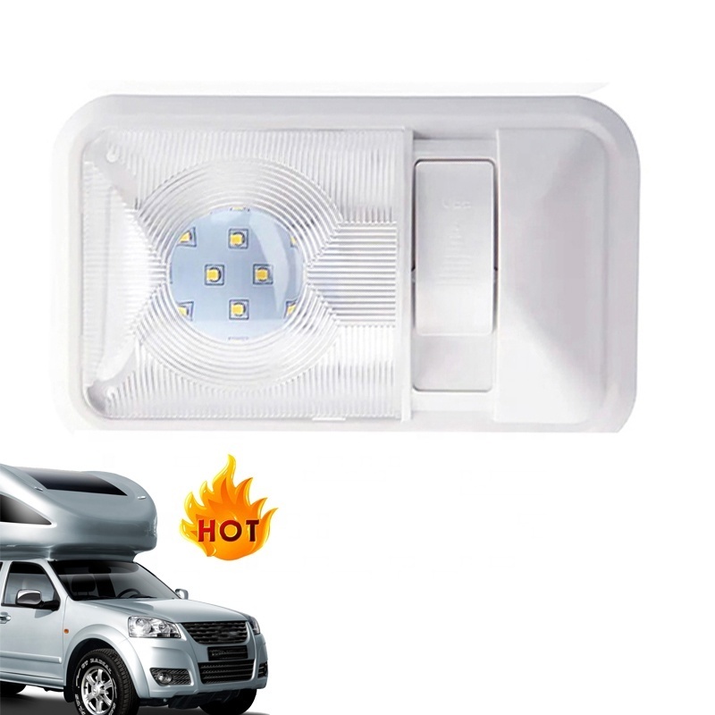 2023 hot sale 24SMD RV Interior Lighting Led Ceiling Lamp with Dimmer reading Light for RV Boat Camper Trailer Single Dome Light