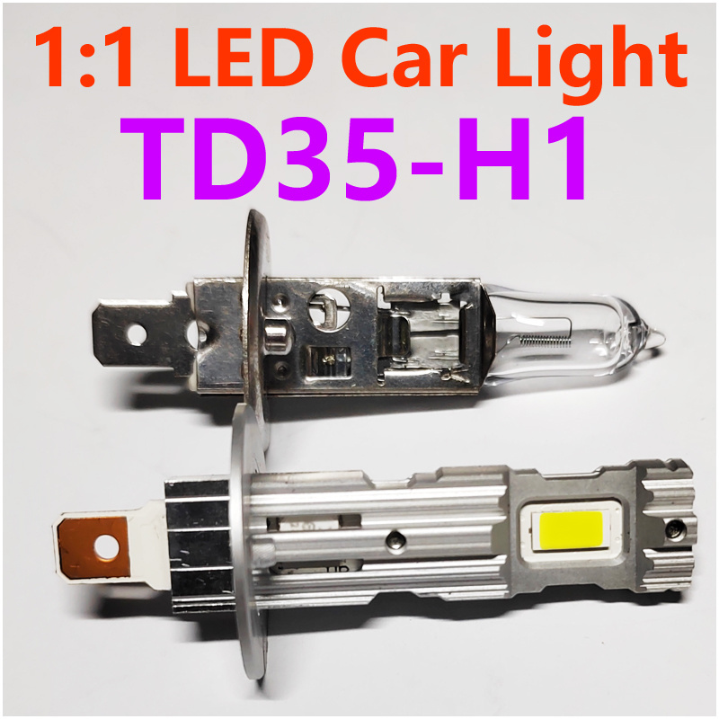 2024 trends high power Fanless 1:1 TD35 H1 Light CSP 20W Faros Luces Car LED Lamp Headlight bulb H3 avto headlamp Plug and Play