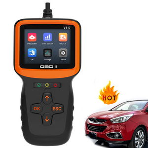 2024 Trending in USA 2.8" LCD Car V317 escaner OBD2 Scanner ELM327 EOBD OBDII Code Reader Engine Check OBD2 Erase Code PK CR 319