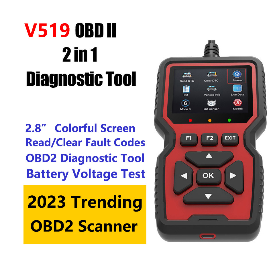 2024 trending V519 avto OBD2 escaner Auto EOBD Scanner For car Check Engine Fault Code Reader PK NT301 CR319 CR 319 hot in USA