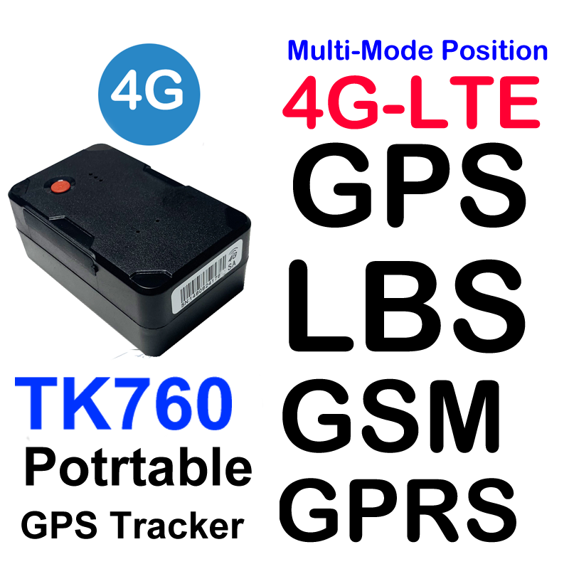 Exontek Portable Wireless GPS Magnetic mini 4G Lte tracker Locator TK760 Real Time tracking with SOS alarm 6000mAh Long standby