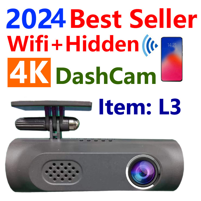 Trend 4K Dual Lens Front & Rear Wifi Dash Camera Dashcam 4K dashcam dash cam with App avto dvr L3 4K video-registrator for Car