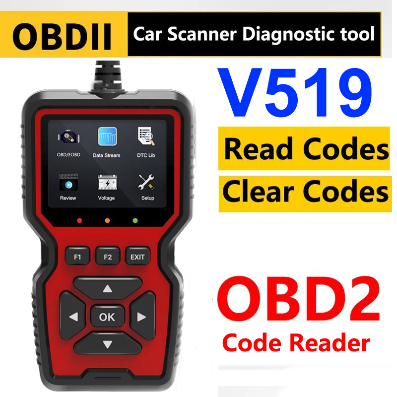 2024 trending V519 avto OBD2 escaner Auto EOBD Scanner For car Check Engine Fault Code Reader PK NT301 CR319 CR 319 hot in USA