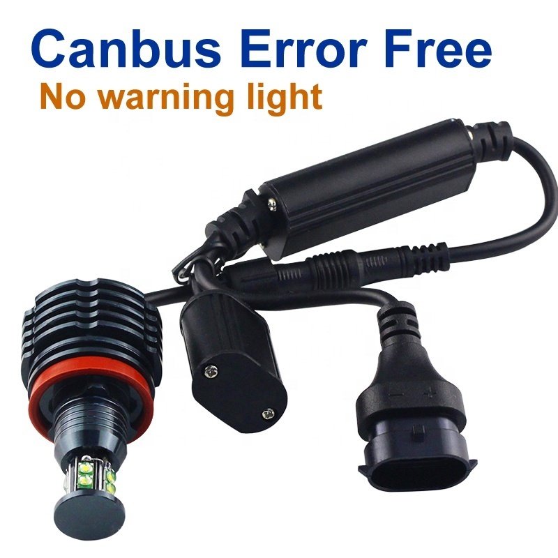 2024 tiktok trending car accessory Best seller E92 H8 Canbus Error-Free 80W Angel Eyes LED marker light Bulbs Angel Eye for BMW