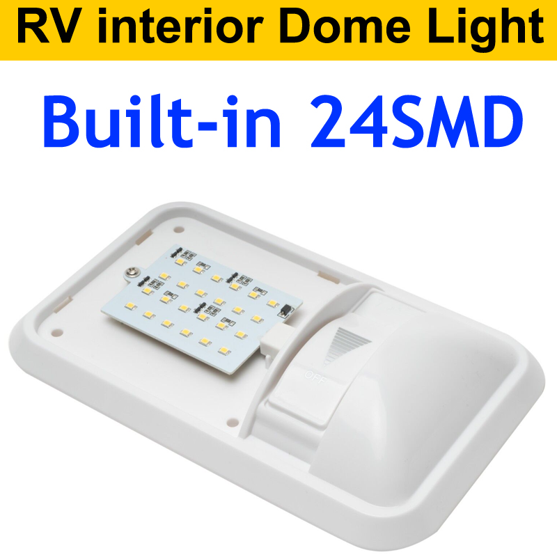 2023 hot sale 24SMD RV Interior Lighting Led Ceiling Lamp with Dimmer reading Light for RV Boat Camper Trailer Single Dome Light