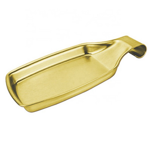 Large Square Metal Stainless Steel Ladles Holder kitchen Gadgets Cheap Matt Gold Soup Spoon Rest