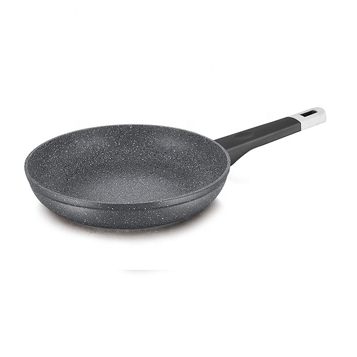 Metal Die Cast Aluminum Cookware Saucepan Square Frying Pan Granite Induction Frypan Marble Non-stick Coating Fry Pans