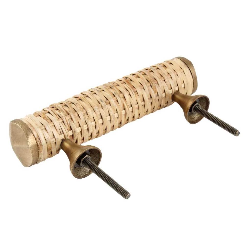 Natural Small Round Rattan Cabinet Handles