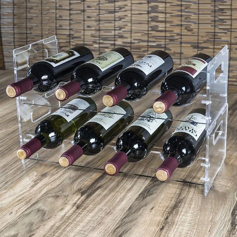 HANDMADE BEST QUALITY  ACRYLIC WINE BOTTLE STAND FOR BAR TABLE DECORATION