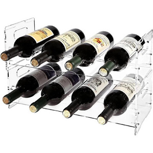 HANDMADE BEST QUALITY  ACRYLIC WINE BOTTLE STAND FOR BAR TABLE DECORATION