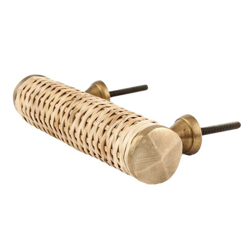 Natural Small Round Rattan Cabinet Handles