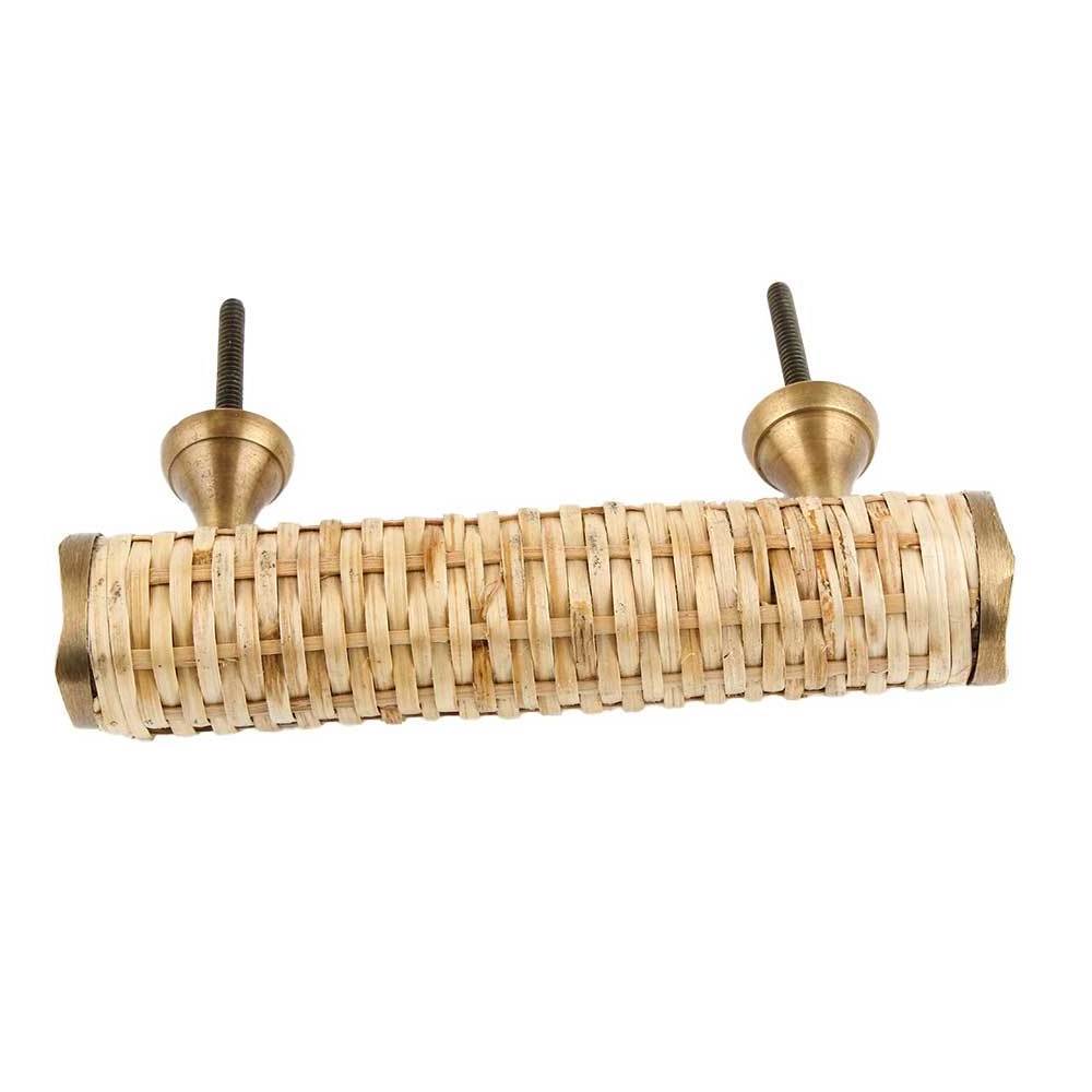 Natural Small Round Rattan Cabinet Handles