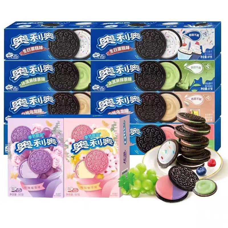 Wholesale Biscuits Hot Selling Exotic Snacks Oreo 97G Multi-Flavor Chinese Biscuits