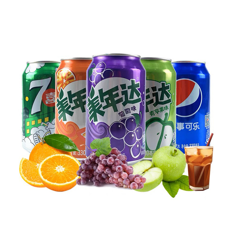 Canned Grape Flavor Exotic Drink Mirinda Fruity Carbonated Soft Drinks Sweet Drink Fruit Cola