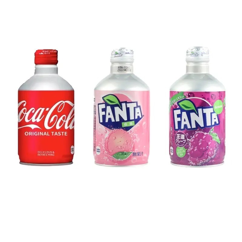 Factory Direct Supply Japanese Carbonated Soft 300ML Exotic Cola Drinks With Peach, Grape And Fruit Flavors