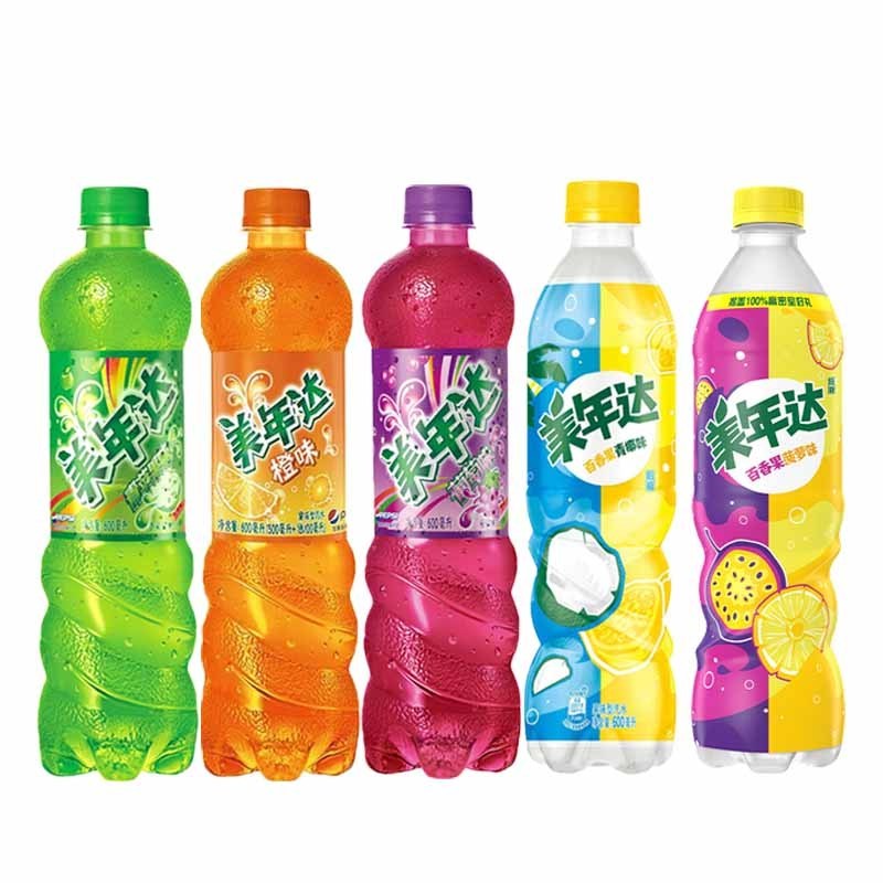 Wholesaled 600ml Bottled Soft Drinks Mirinda Fruity Carbonated Soft Drinks Fruity Soda