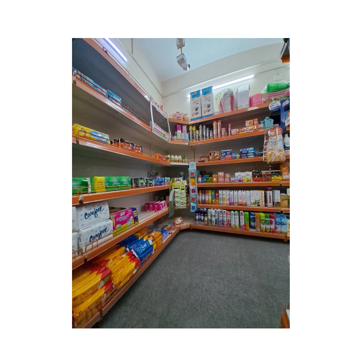 Premium Grade MS Display Rack with 6 Shelves and Free Standing Unit Display Rack For Super Market Uses