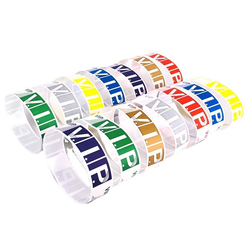 Wholesale Custom Printed Silicone  Personalised Event Party Logo Bracelet Cheap Waterproof Disposable  Wristbands