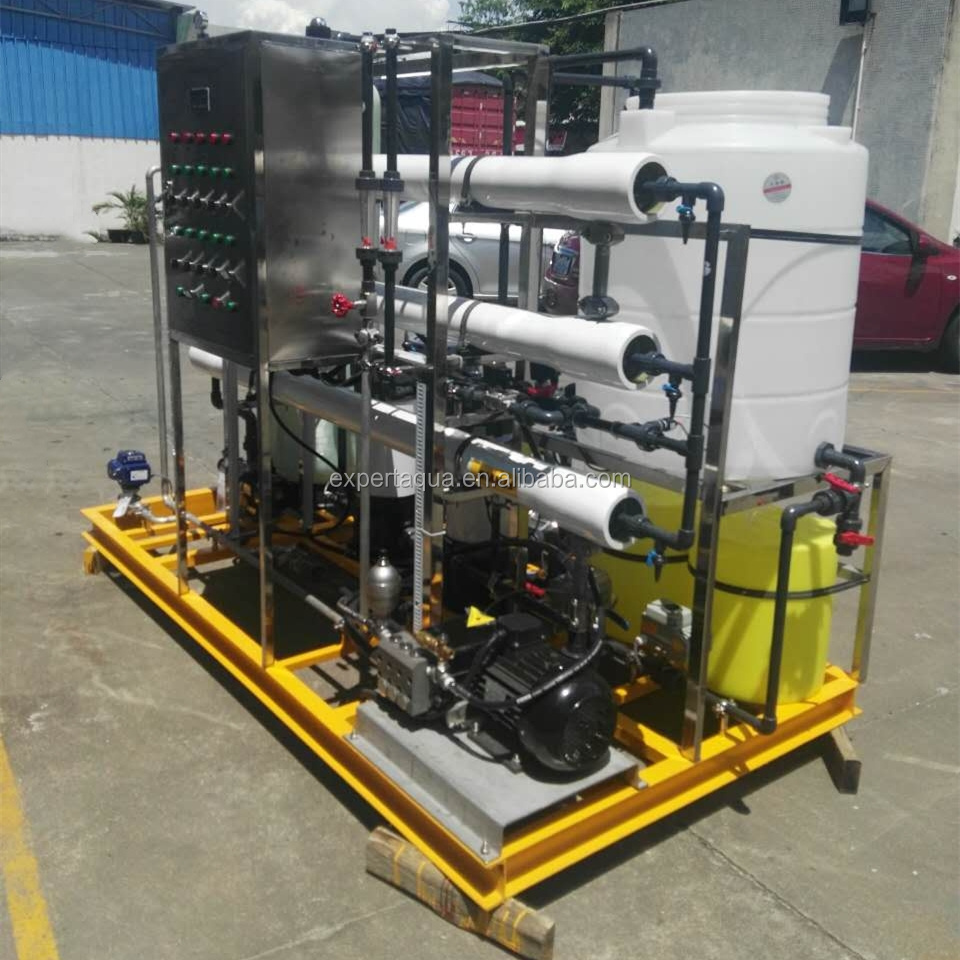 750L/H mobile boat seawater desalinator