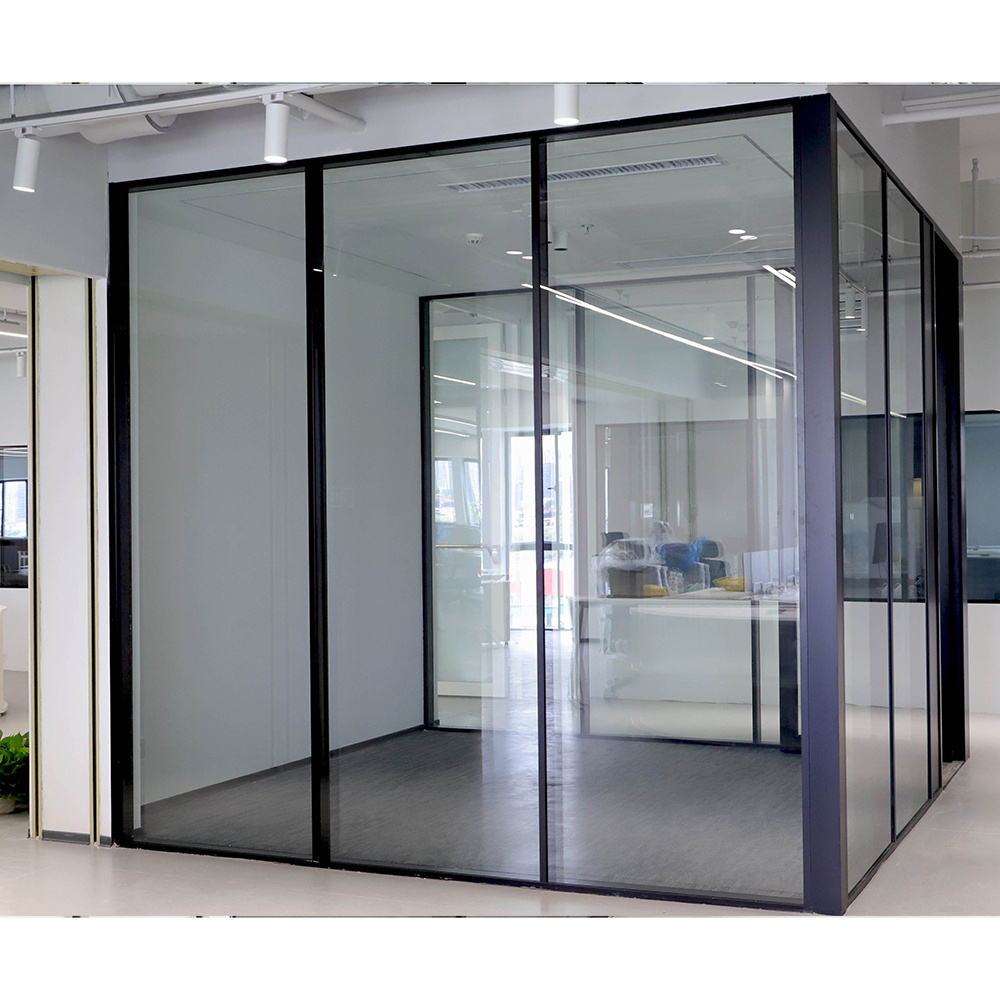 Top Quality Interior Modular Aluminum Frame Combinations Partition Panel Office Partition Glass Wall