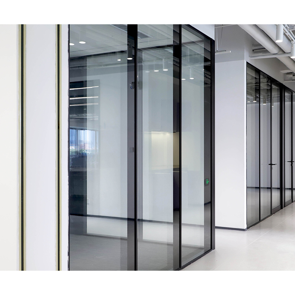 Top Quality Interior Modular Aluminum Frame Combinations Partition Panel Office Partition Glass Wall