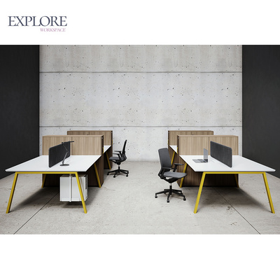 Futuristic office furniture workstation table staff desk office workstation cubicles