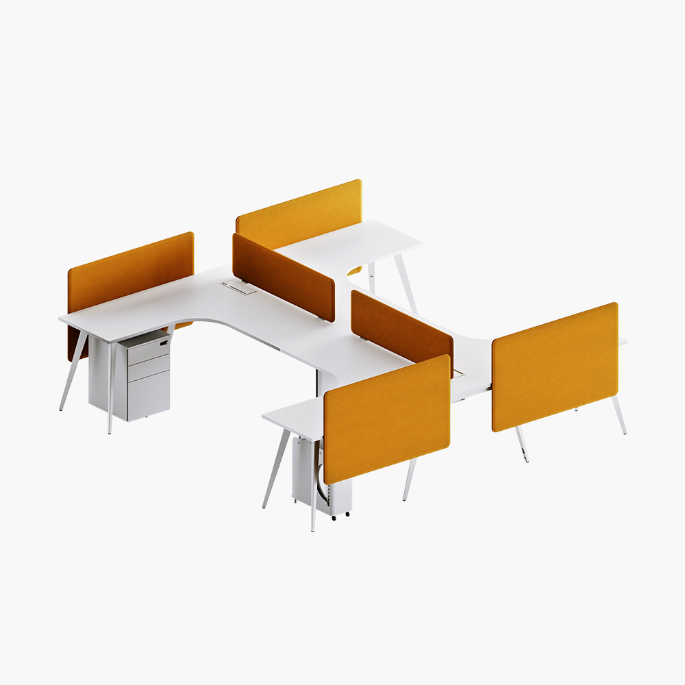 New design modern office furniture 4 people office desk workstation office partitions workstation table