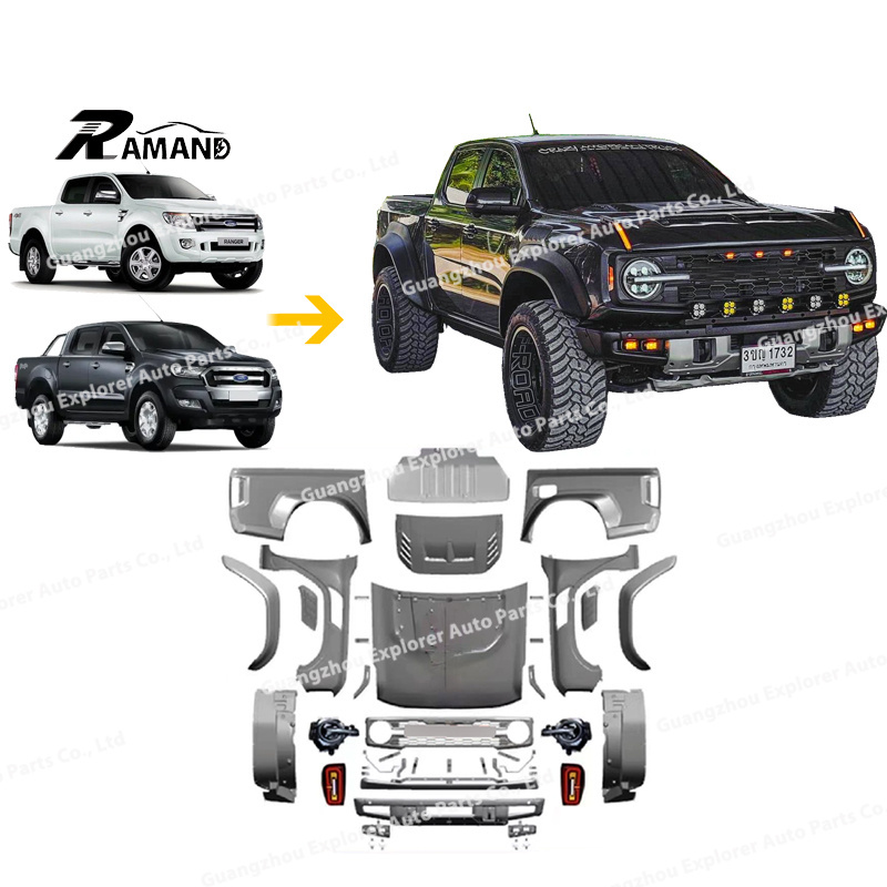 Ranger T6T7T8 Upgrade to Bronco Raptor Thailand Conversion Facelift Bodykit for Ford Ranger 2012-2020 Body Kit