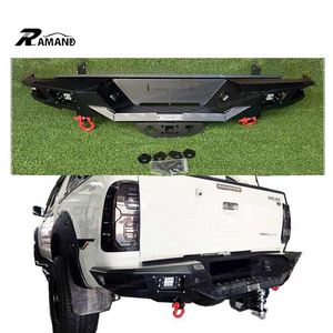 HM Steel Car Bumper Bar for Hilux Vigo 05-15 Accesorios Exterior Decoration with LED Winch Bracket Vigo Real Bumper