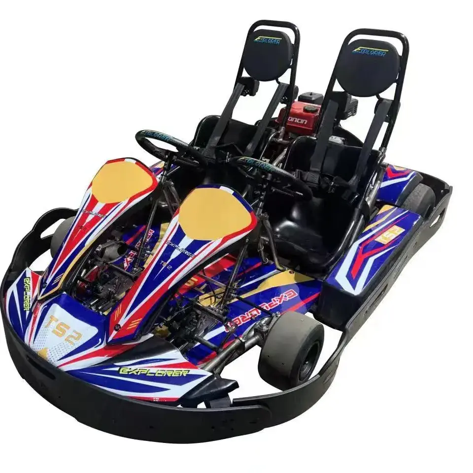 China Wholesale Dual Two Seater Go Cart Racing Karts With 4 Wheels Drive Adult Fast Speed Kids Adults Go Kart