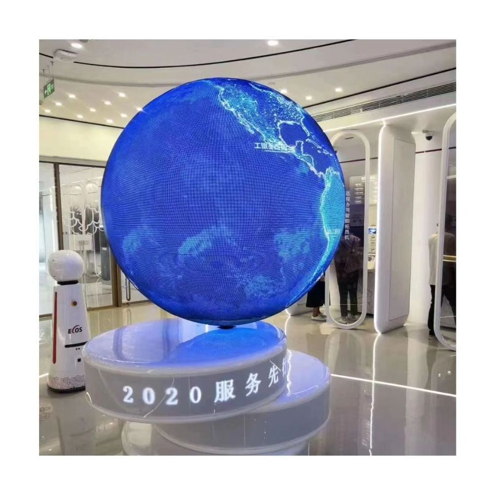 New Arrival Indoor advertising round led ball module spherical flexible P2 P2.5 P3 led display price sphere led display