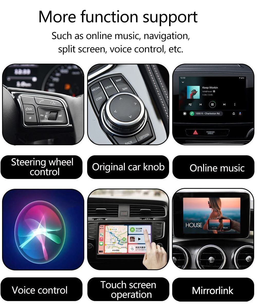 Wholesale Magic Box 4+64GB Portable CarPlay Android 13 Multimedia Video Wireless Car Play Ai Box For Netflix Youtube