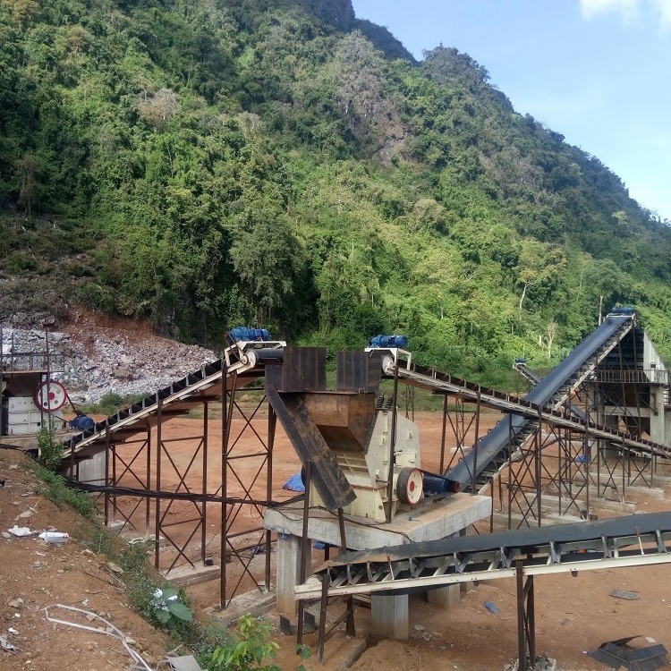 Hard rock stone breaking machine crushing plant production line aggregates stone crusher for construction waste