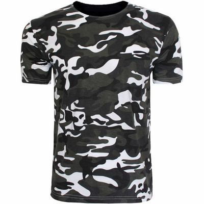 Men's short sleeve camouflage t shirt camo t shirts bulk active dry camouflage t-shirt