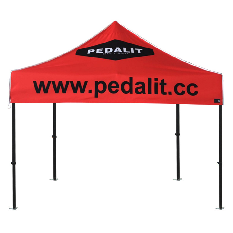 10x10 Standard size exhibition booth 600D oxford fabric outdoor event gazebo hanging ad mobile metal roof gazebo