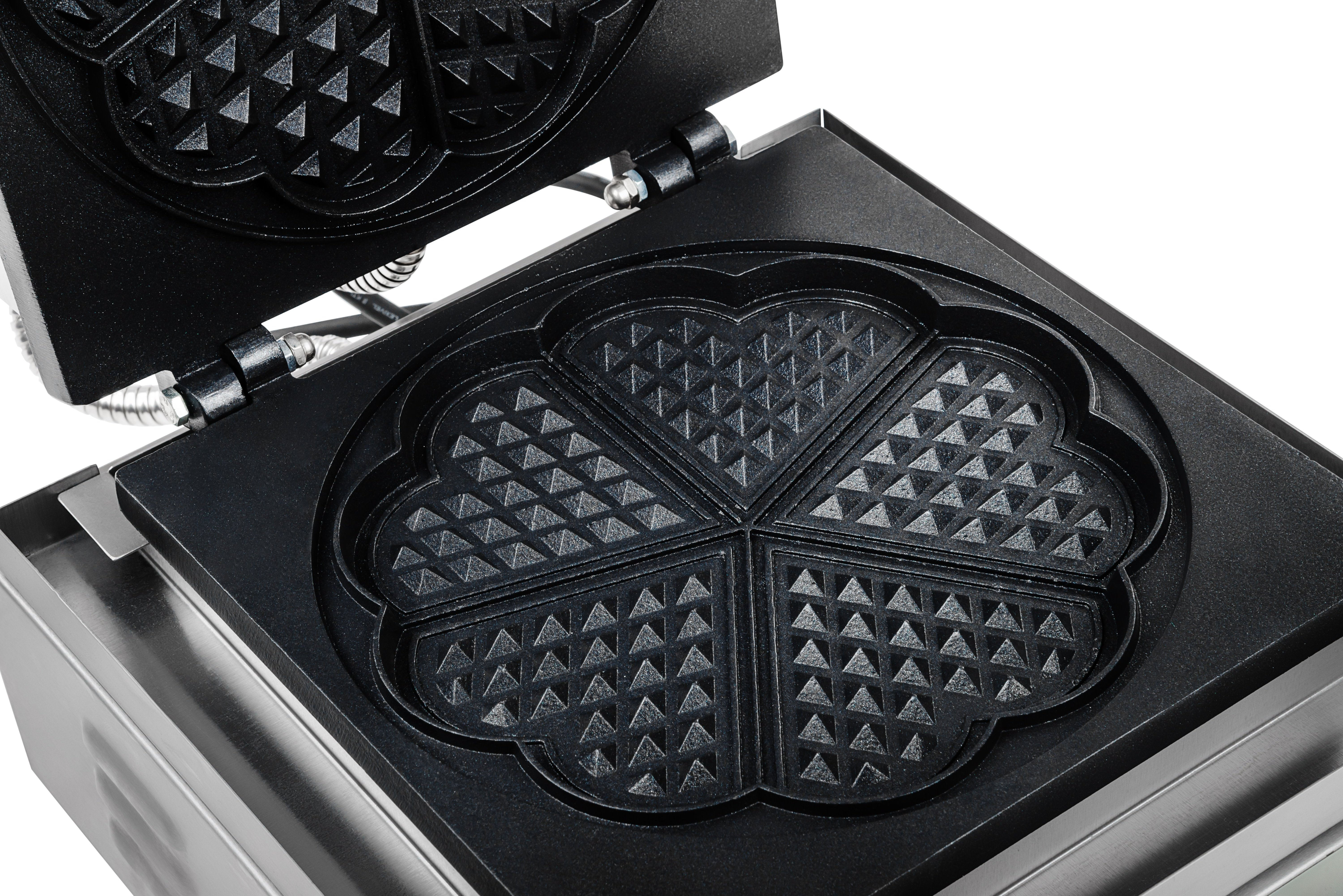 German Quality Standards | CE Certified | Market Leading Price - 1500 W - 1 Heart Shaped Waffle - Waffle Maker