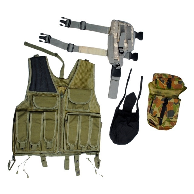 Wholesale Pakistan Tactical Utility Vest Olive Green or Customized Color Safety Vest Plastic Quick Release