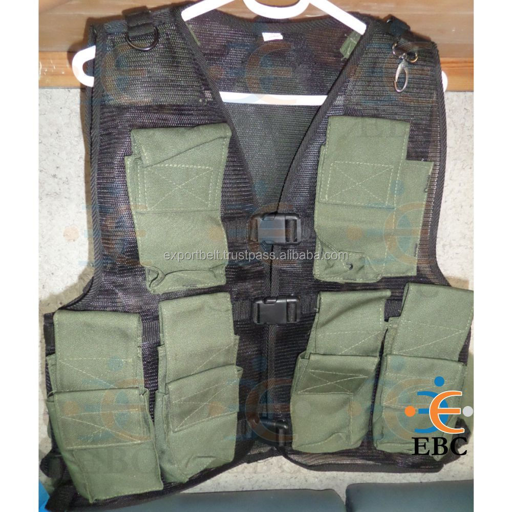 Wholesale Pakistan Tactical Utility Vest Olive Green or Customized Color Safety Vest Plastic Quick Release