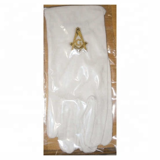 Wholesale White Dress Parade Gloves 100% Cotton or Polycotton OEM Parade Gloves White Costume Honor Guard Gloves with Snap Cuff