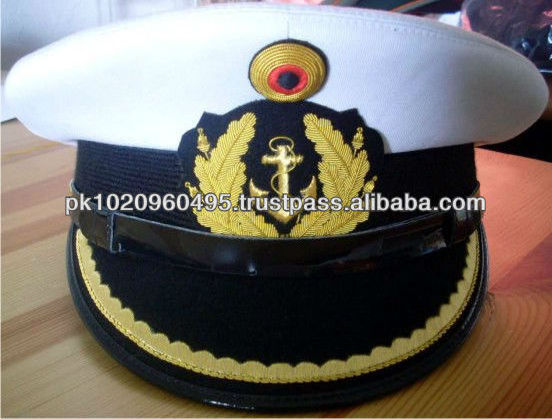 Wholesale Maritime Captain Desk Officer Peak Cap Wholesale Custom Embroidery Logo 6 Panel Camouflage Camo Baseball Cap